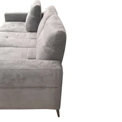 SALOTTO GINKO ANGOLRE SX CON CARRELLO ESTRAIBILE IN TESSUTO NABUCCO GRIGIO: vendita online SALOTTO GINKO ANGOLRE SX CON CARRELLO ESTRAIBILE IN TESSUTO NABUCCO GRIGIO in offerta