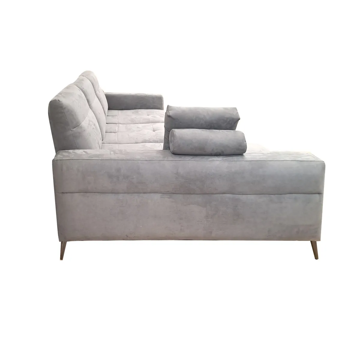 SALOTTO GINKO ANGOLRE SX CON CARRELLO ESTRAIBILE IN TESSUTO NABUCCO GRIGIO: vendita online SALOTTO GINKO ANGOLRE SX CON CARRELLO ESTRAIBILE IN TESSUTO NABUCCO GRIGIO in offerta