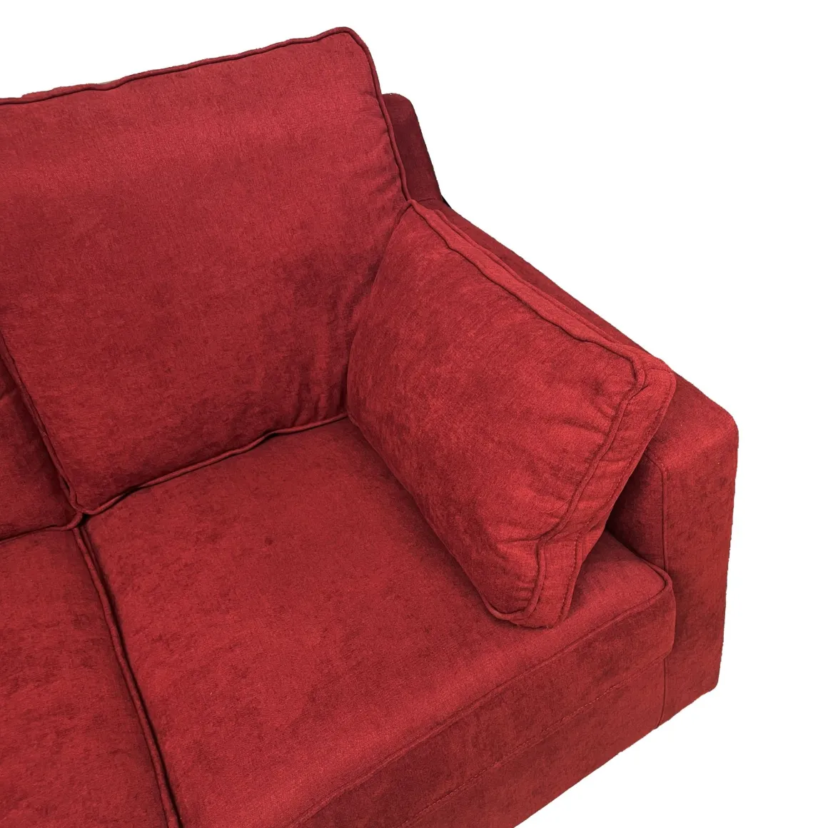 SALOTTO HELEN CON PENISOLA IN TESSUTO BORDEAUX: vendita online SALOTTO HELEN CON PENISOLA IN TESSUTO BORDEAUX in offerta