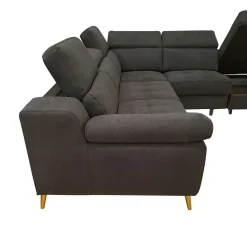 SALOTTO JACK CON PENISOLA DX IN TESSUTO NERO : vendita online SALOTTO JACK CON PENISOLA DX IN TESSUTO NERO in offerta