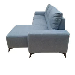 SALOTTO LILO RELAX ELETTRICO CON PENISOLA DX IN TESSUTO AZZURRO: vendita online SALOTTO LILO RELAX ELETTRICO CON PENISOLA DX IN TESSUTO AZZURRO in offerta