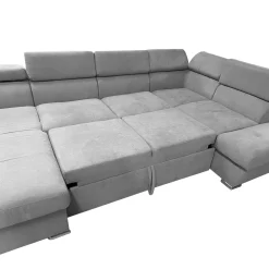 SALOTTO LONDON ANGOLARE IN TESSUTO GRIGIO: vendita online SALOTTO LONDON ANGOLARE IN TESSUTO GRIGIO in offerta
