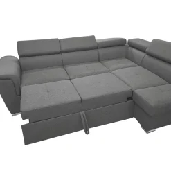 SALOTTO LONDON STYLE CON PENISOLA DX IN TESSUTO GRIGIO : vendita online SALOTTO LONDON STYLE CON PENISOLA DX IN TESSUTO GRIGIO in offerta