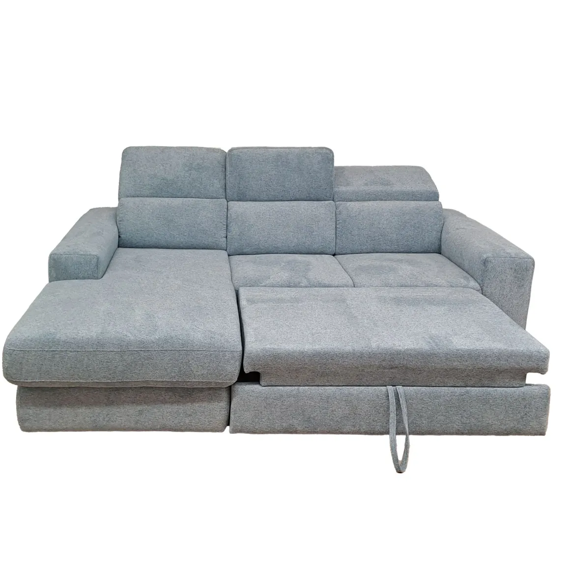SALOTTO SMART CHAISE LONGUE SX CON CARRELLO ESTRAIBILE IN TESSUTO AVIO: vendita online SALOTTO SMART CHAISE LONGUE SX CON CARRELLO ESTRAIBILE IN TESSUTO AVIO in offerta