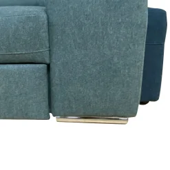 SALOTTO SOFIA CON ANGOLO CONTENITORE SX IN TESSUTO VERDE CHIARO E VERDE SCURO: vendita online SALOTTO SOFIA CON ANGOLO CONTENITORE SX IN TESSUTO VERDE CHIARO E VERDE SCURO in offerta