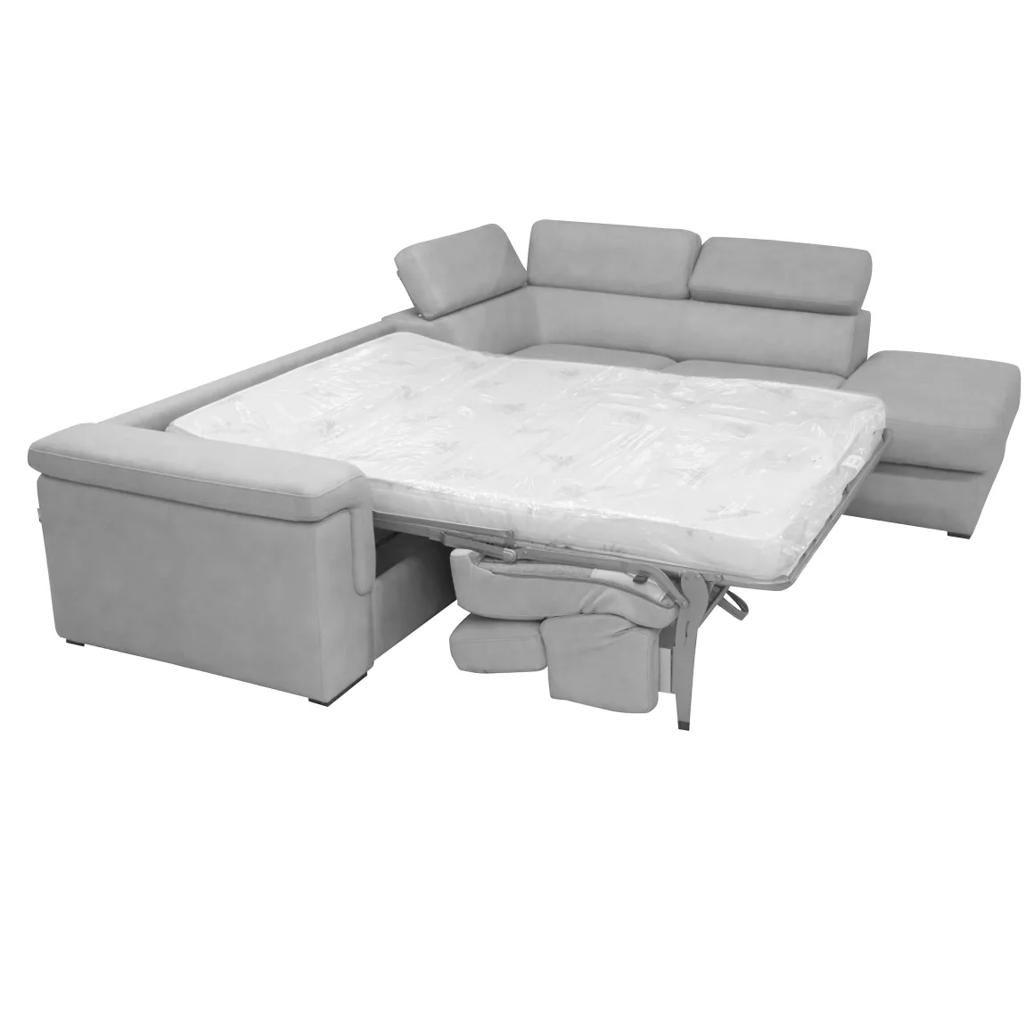 SALOTTO TETRIS ANGOLARE DX CON RETE ELETTROSALDATA IN TESSUTO GRIGIO CHIARO: vendita online SALOTTO TETRIS ANGOLARE DX CON RETE ELETTROSALDATA IN TESSUTO GRIGIO CHIARO in offerta