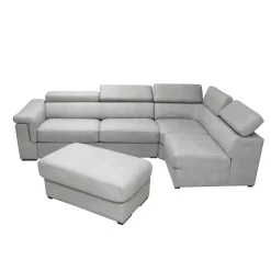 SALOTTO TETRIS ANGOLARE DX CON RETE ELETTROSALDATA IN TESSUTO GRIGIO CHIARO: vendita online SALOTTO TETRIS ANGOLARE DX CON RETE ELETTROSALDATA IN TESSUTO GRIGIO CHIARO in offerta