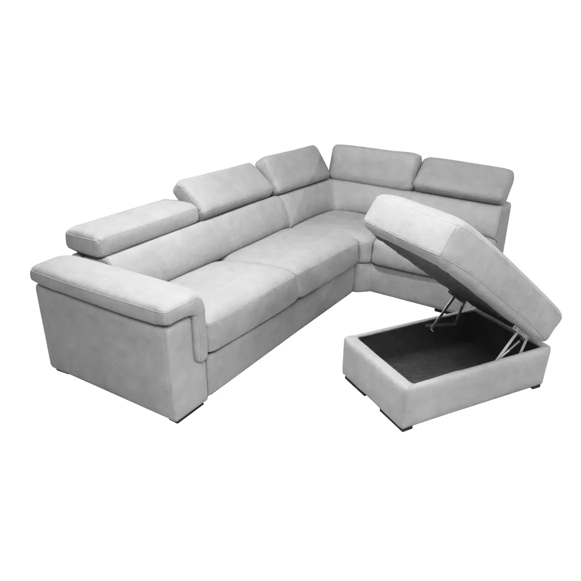 SALOTTO TETRIS ANGOLARE DX CON RETE ELETTROSALDATA IN TESSUTO GRIGIO CHIARO: vendita online SALOTTO TETRIS ANGOLARE DX CON RETE ELETTROSALDATA IN TESSUTO GRIGIO CHIARO in offerta
