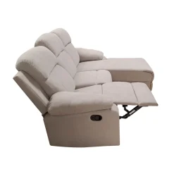 SALOTTO ULISSE CHAISE LONGUE DX CON RECLINER MANUALE TESSUTO TORTORA CHIARO: vendita online SALOTTO ULISSE CHAISE LONGUE DX CON RECLINER MANUALE TESSUTO TORTORA CHIARO in offerta