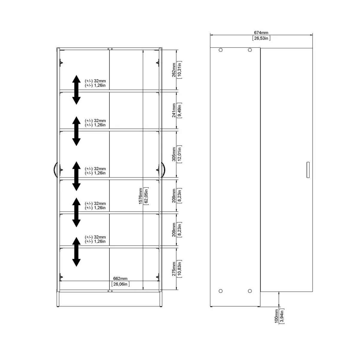 SCARPIERA/MOBILE MULTIUSO FOCUS 69,2X34,6 H 170,4 NERO OPACO: vendita online SCARPIERA/MOBILE MULTIUSO FOCUS 69,2X34,6 H 170,4 NERO OPACO in offerta