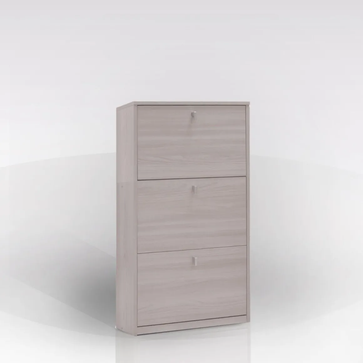 Scarpiera olmo chiaro: scarpiera olmo chiaro 3 ribalte 63x18 cm