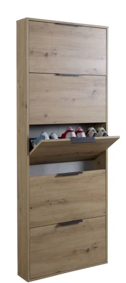 SCARPIERA 5 RIBALTE MOD. ESPRESSO CM 65X15 H.173.5 ROVERE ARTISAN : vendita online SCARPIERA 5 RIBALTE MOD. ESPRESSO CM 65X15 H.173.5 ROVERE ARTISAN in offerta
