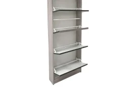 SCARPIERA 4 RIBALTE MOD. MULTIUSO CM 62X18 H. 150 OLMO E SPECCHIO : vendita online SCARPIERA 4 RIBALTE MOD. MULTIUSO CM 62X18 H. 150 OLMO E SPECCHIO in offerta