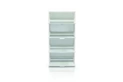 SCARPIERA 4 RIBALTE MOD. QUADRANTE CM 70X29 H.154 BIANCO FIAMMATO: vendita online SCARPIERA 4 RIBALTE MOD. QUADRANTE CM 70X29 H.154 BIANCO FIAMMATO in offerta