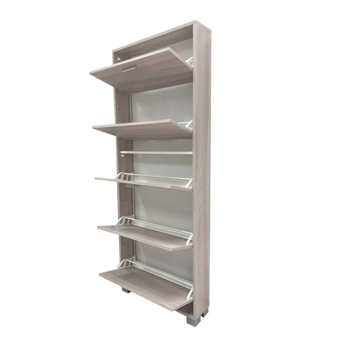 SCARPIERA 5 RIBALTE MOD. QUADRANTE CM 70X18 H.190 OLMO : vendita online SCARPIERA 5 RIBALTE MOD. QUADRANTE CM 70X18 H.190 OLMO in offerta