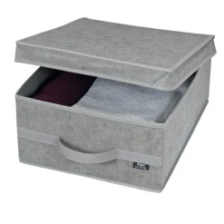 SCATOLA GUARDAROBA LINEA STONE IN PP+CARDBOARD 35X45X18CM: vendita online SCATOLA GUARDAROBA LINEA STONE IN PP+CARDBOARD 35X45X18CM in offerta