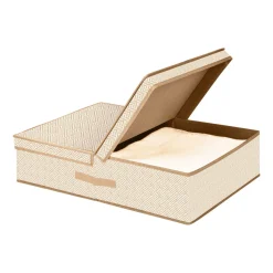 SCATOLA PORTA BIANCHERIA JUMBO CON COPERCHIO 63X48 H. 15CM: vendita online SCATOLA PORTA BIANCHERIA JUMBO CON COPERCHIO 63X48 H. 15CM in offerta