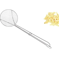 SCHIUMAROLA IN FILO DI FERRO CROMATA 18CM
