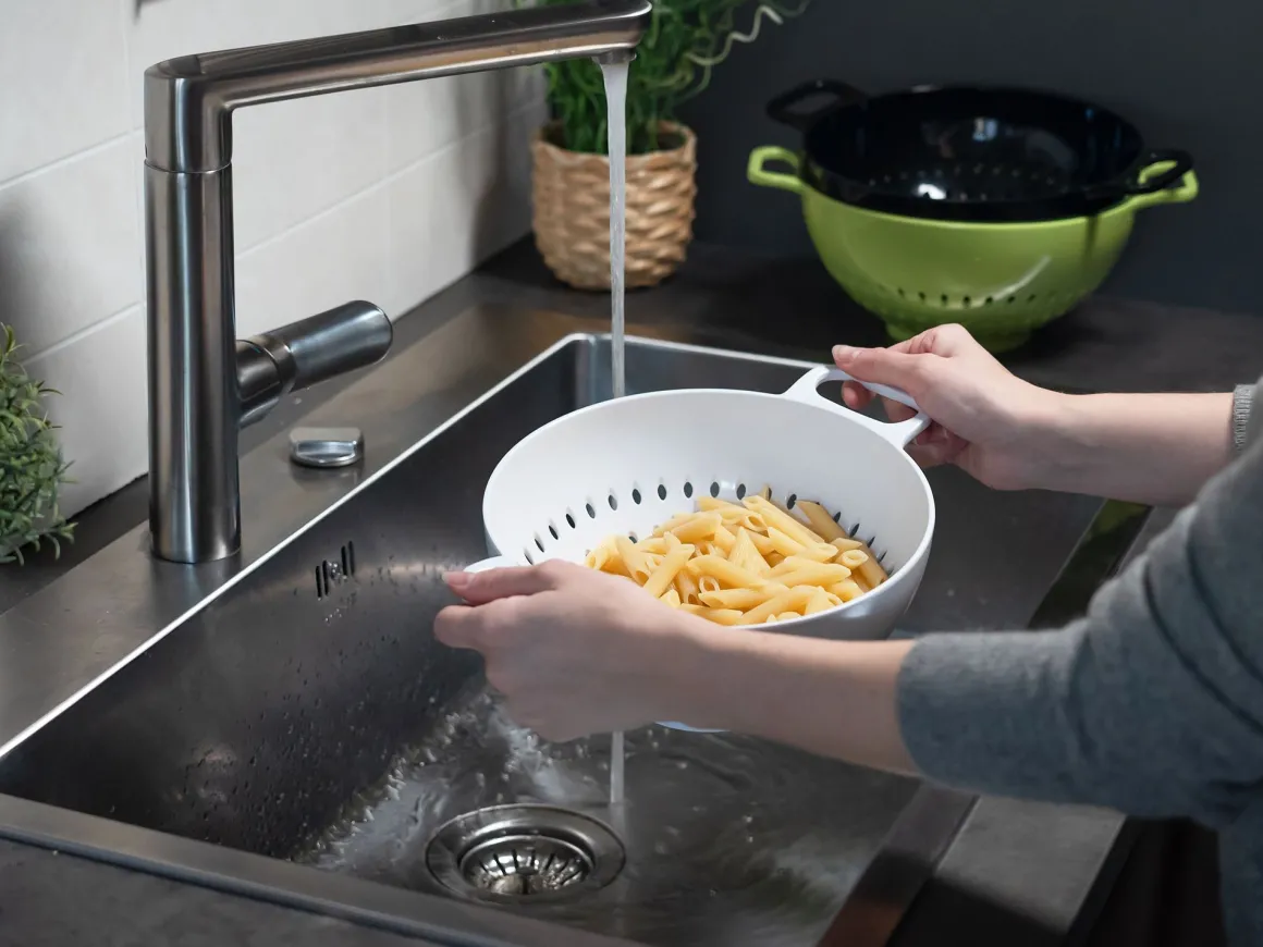 SCOLAPASTA LINEA HELM LARGE IN MELAMINA BIANCO DIAM. 30CM