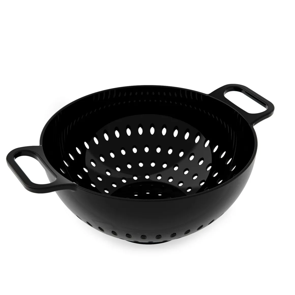 SCOLAPASTA LINEA HELM LARGE IN MELAMINA NERO DIAM. 30CM