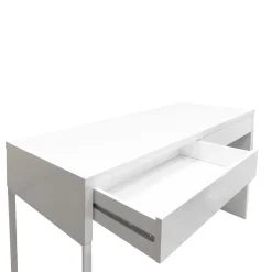 SCRIVANIA BIANCO OPACO CON 2 CASSETTI