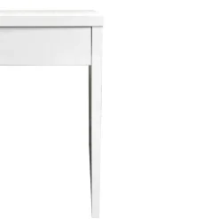 SCRIVANIA BIANCO OPACO CON 2 CASSETTI