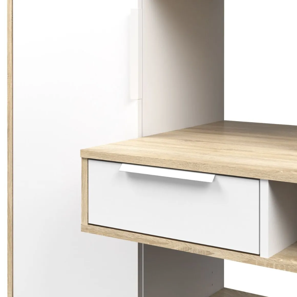 Scrivania con libreria rovere: scrivania FUNCTION con libreria