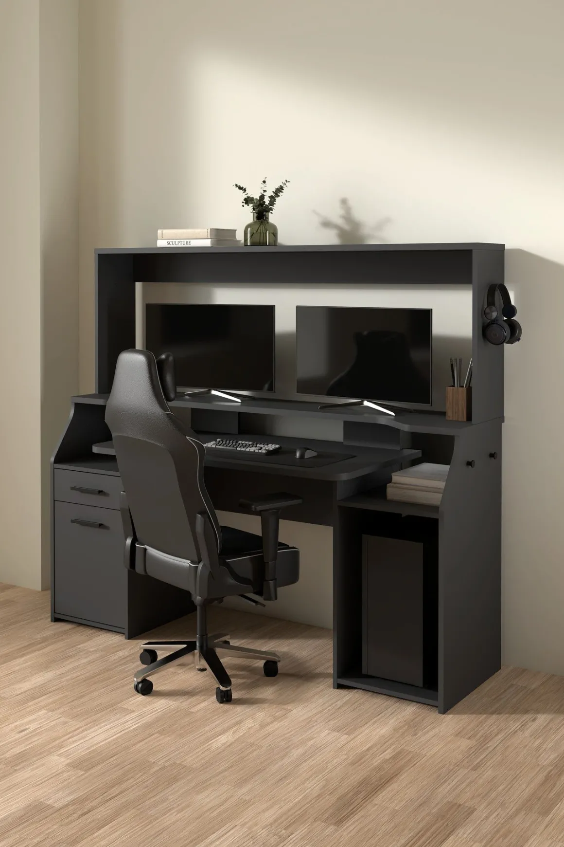 SCRIVANIA GAMING MOD. FUNCTION PLUS CM 171 GREY MATT: vendita online SCRIVANIA GAMING MOD. FUNCTION PLUS CM 171 GREY MATT in offerta