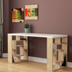 SCRIVANIA LABIRENT CM 140 OAK E BIANCO : vendita online SCRIVANIA LABIRENT CM 140 OAK E BIANCO in offerta