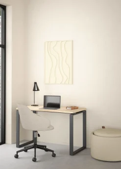 SCRIVANIA SIGN CM 120X60 H. 75.6 JACKSON HICHORY E ANTRACITE: vendita online SCRIVANIA SIGN CM 120X60 H. 75.6 JACKSON HICHORY E ANTRACITE in offerta