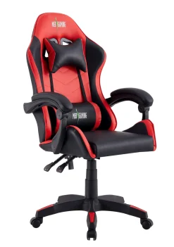 Sedia ergonomica per ufficio nera e rossa