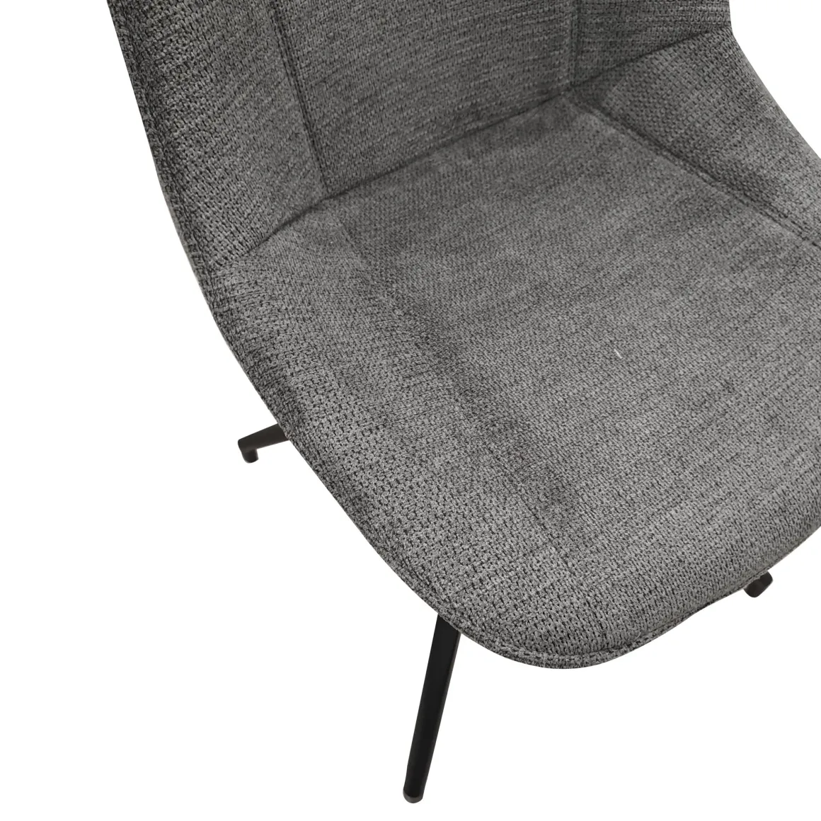 SEDIA GIREVOLE IN METALLO NERO E TESSUTO GRIGIO: vendita online SEDIA GIREVOLE IN METALLO NERO E TESSUTO GRIGIO in offerta