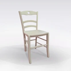 SEDIA MOD. CUORE IN LEGNO LACCATO SABBIA CON FONDELLO IN LEGNO: vendita online SEDIA MOD. CUORE IN LEGNO LACCATO SABBIA CON FONDELLO IN LEGNO in offerta