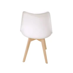 SEDIA MOD. FLORA GAMBE LEGNO E BIANCO POLIPROPILENE E PU: vendita online SEDIA MOD. FLORA GAMBE LEGNO E BIANCO POLIPROPILENE E PU in offerta