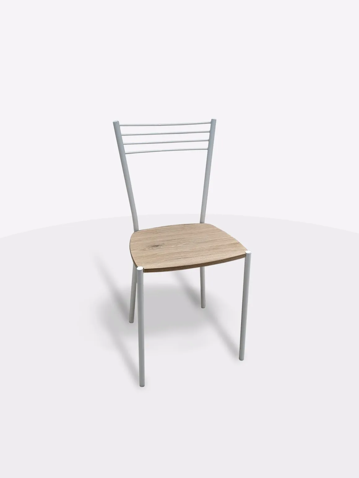 SEDIA MOD. LUNA METALLO BIANCO E FONDELLO IN LEGNO DI QUERCIA: vendita online SEDIA MOD. LUNA METALLO BIANCO E FONDELLO IN LEGNO DI QUERCIA in offerta