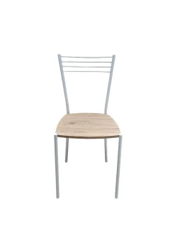SEDIA MOD. LUNA METALLO BIANCO E FONDELLO IN LEGNO DI QUERCIA: vendita online SEDIA MOD. LUNA METALLO BIANCO E FONDELLO IN LEGNO DI QUERCIA in offerta