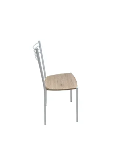 SEDIA MOD. LUNA METALLO BIANCO E FONDELLO IN LEGNO DI QUERCIA: vendita online SEDIA MOD. LUNA METALLO BIANCO E FONDELLO IN LEGNO DI QUERCIA in offerta