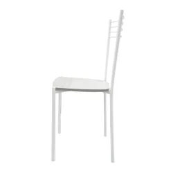 SEDIA MOD. LUNA METALLO BIANCO E FONDELLO IN LEGNO QUERCIA BIANCO: vendita online SEDIA MOD. LUNA METALLO BIANCO E FONDELLO IN LEGNO QUERCIA BIANCO in offerta