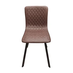 SEDIA MOD. NANCY IN METALLO NERO ED ECOPELLE VINTAGE ROUGE: vendita online SEDIA MOD. NANCY IN METALLO NERO ED ECOPELLE VINTAGE ROUGE in offerta