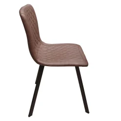 SEDIA MOD. NANCY IN METALLO NERO ED ECOPELLE VINTAGE ROUGE: vendita online SEDIA MOD. NANCY IN METALLO NERO ED ECOPELLE VINTAGE ROUGE in offerta