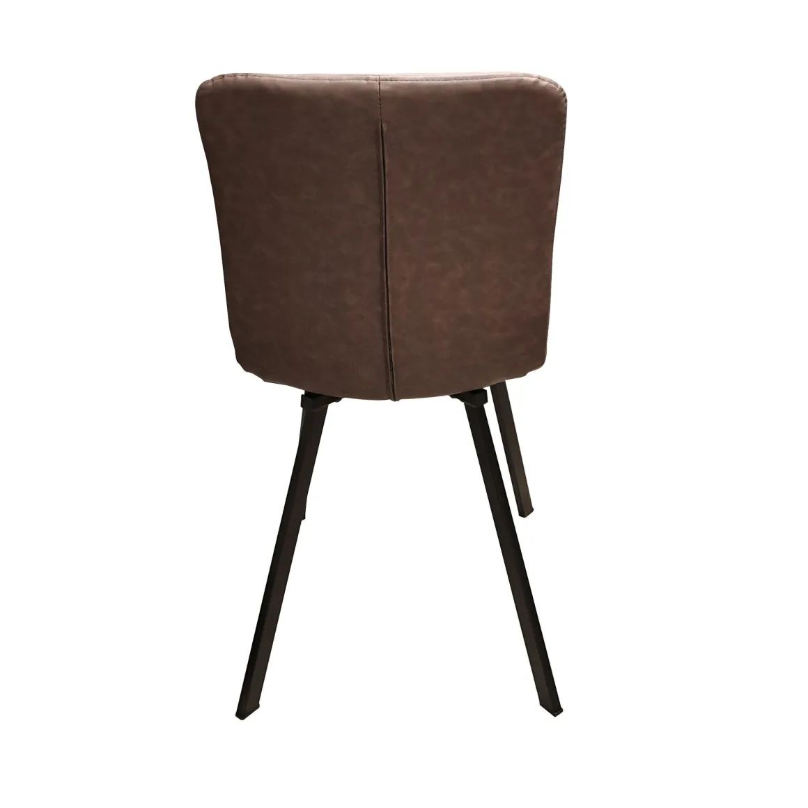 SEDIA MOD. NANCY IN METALLO NERO ED ECOPELLE VINTAGE ROUGE: vendita online SEDIA MOD. NANCY IN METALLO NERO ED ECOPELLE VINTAGE ROUGE in offerta