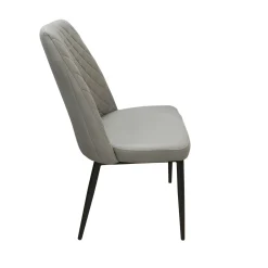 SEDIA MOD. TUFI METALLO NERO E MICROFIBRA GRIGIO CHIARO: vendita online SEDIA MOD. TUFI METALLO NERO E MICROFIBRA GRIGIO CHIARO in offerta