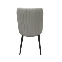 SEDIA MOD. TUFI METALLO NERO E MICROFIBRA GRIGIO CHIARO: vendita online SEDIA MOD. TUFI METALLO NERO E MICROFIBRA GRIGIO CHIARO in offerta