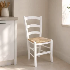SEDIA MOD. VENEZIA IN LEGNO BIANCO CON FONDELLO IN PAGLIA: vendita online SEDIA MOD. VENEZIA IN LEGNO BIANCO CON FONDELLO IN PAGLIA in offerta