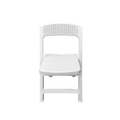 Sedia pieghevole in polipropilene bianca 44x48: modello asso