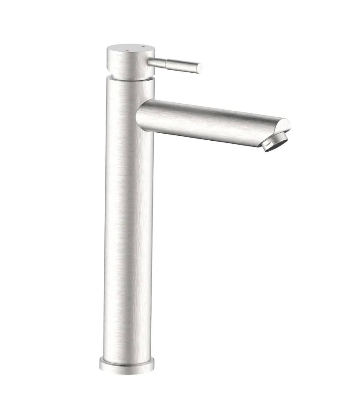 SERIE ANTEA - RUBINETTO PER LAVABO ALTO IN ACCIAIO SPAZZOLATO