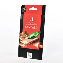 SET 3 BUSTE PROFUMATE SANDALO 10X19,5CM: vendita online SET 3 BUSTE PROFUMATE SANDALO 10X19,5CM in offerta