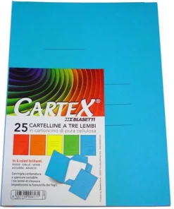 SET 25 CARTELLINE CARTEX CON RIGATURE: vendita online SET 25 CARTELLINE CARTEX CON RIGATURE in offerta