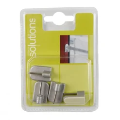 SET 4 GANCI ADESIVI PER TENDA COLOR ARGENTO : vendita online SET 4 GANCI ADESIVI PER TENDA COLOR ARGENTO in offerta