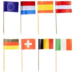 SET 50 STECCHINI PARTY 8CM NATIONS: vendita online SET 50 STECCHINI PARTY 8CM NATIONS in offerta